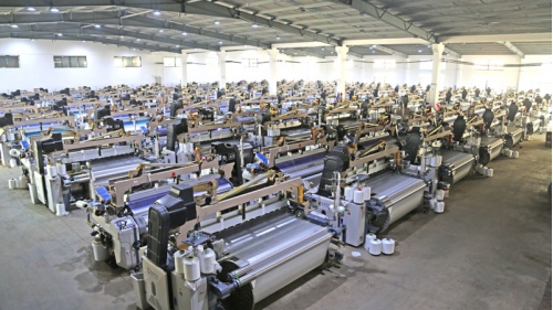 長興某紡織公司生產(chǎn)場景